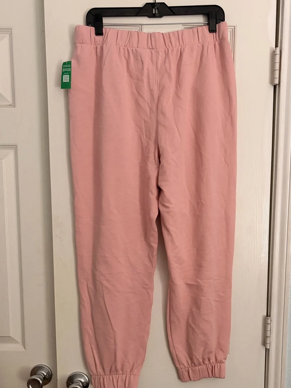 GAP Womens Light Pink Elastic-Waist Jogger Sweatpants